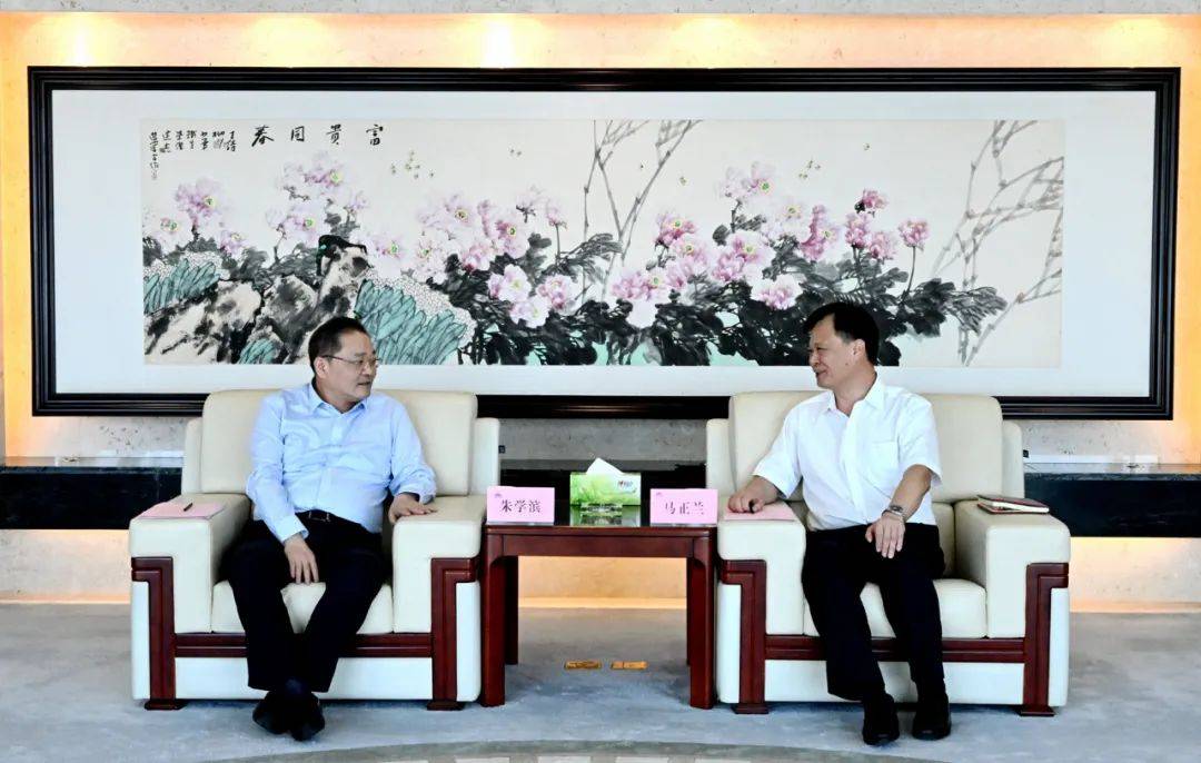 宝武资源客人来访 马正兰与朱学滨会谈
