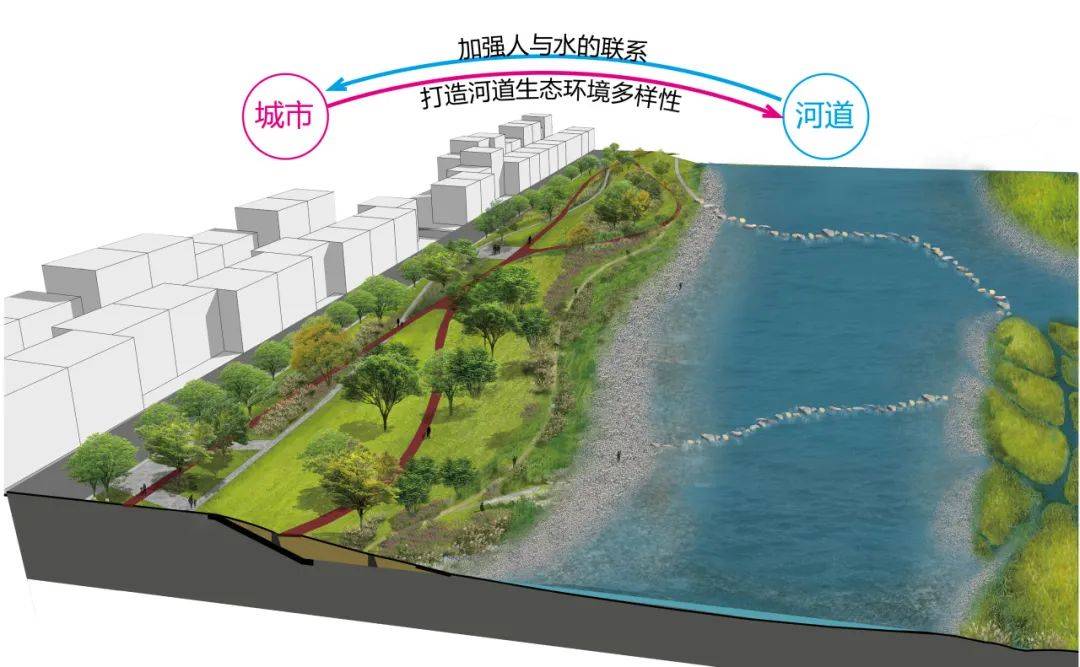 又一条母亲河焕然一新——南召黄鸭河滨水公园 | 元有景观_河道_河滩