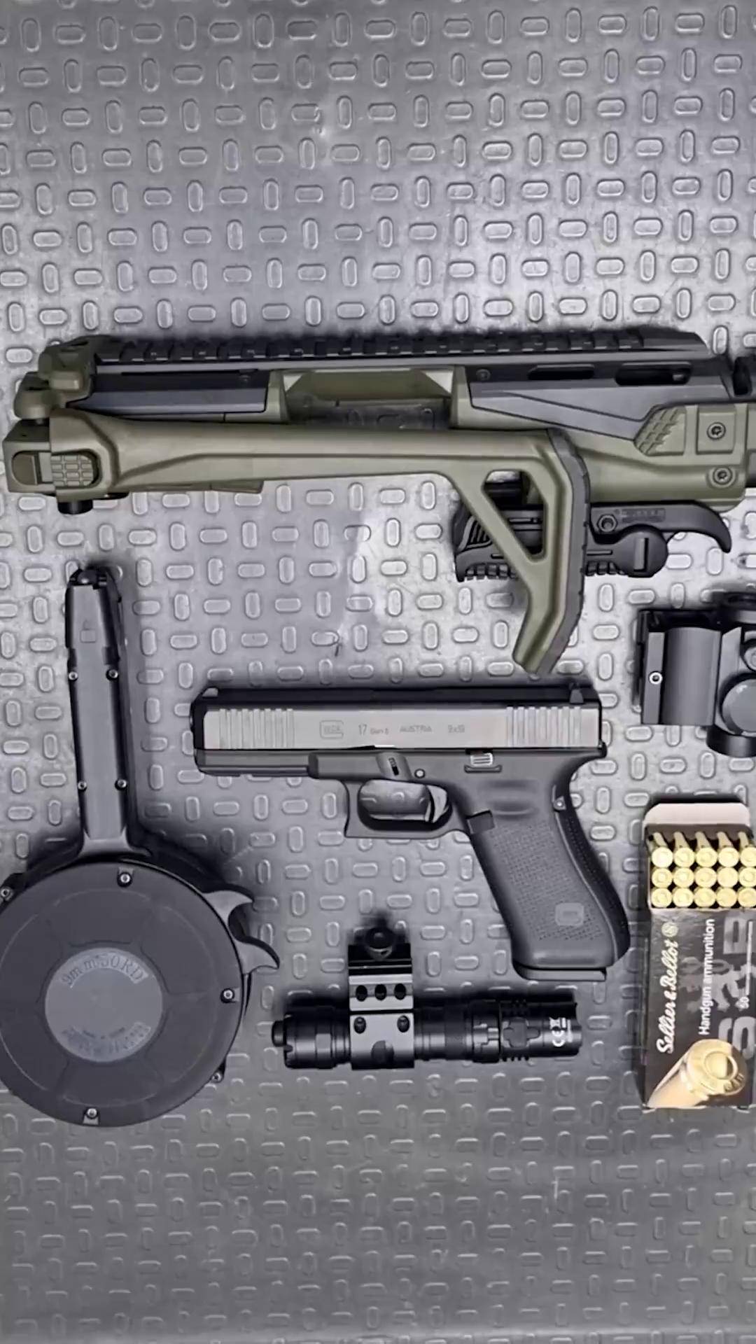 格洛克套件靶场射击武器科普国外合法拍摄国内请勿模仿