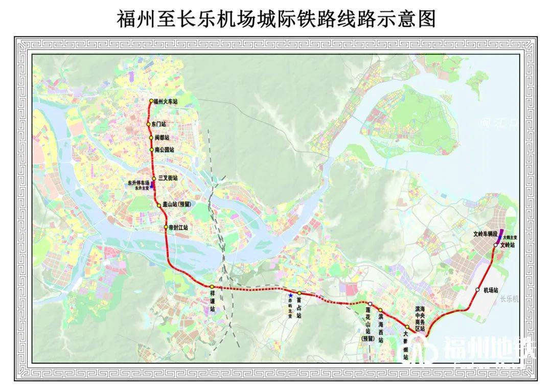 长乐地铁1号线线路图图片