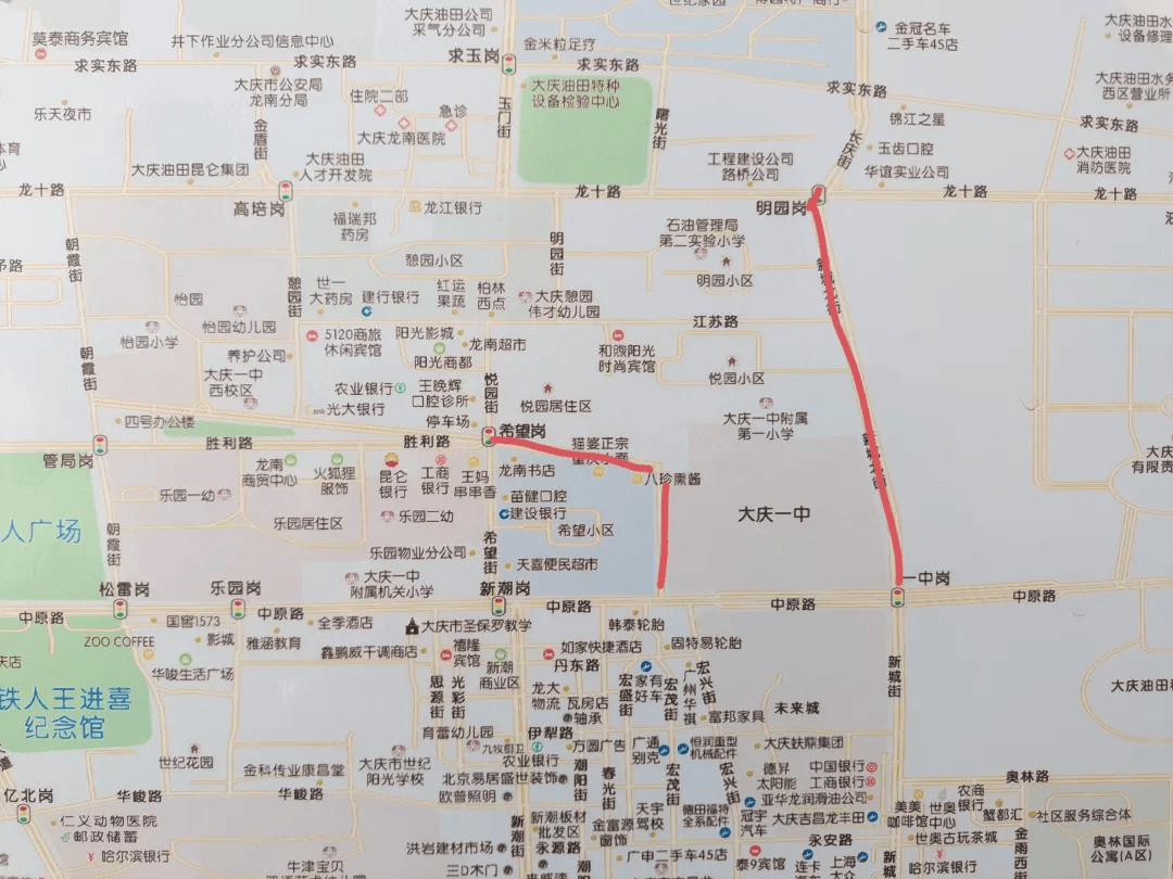 大庆新村地图全图图片