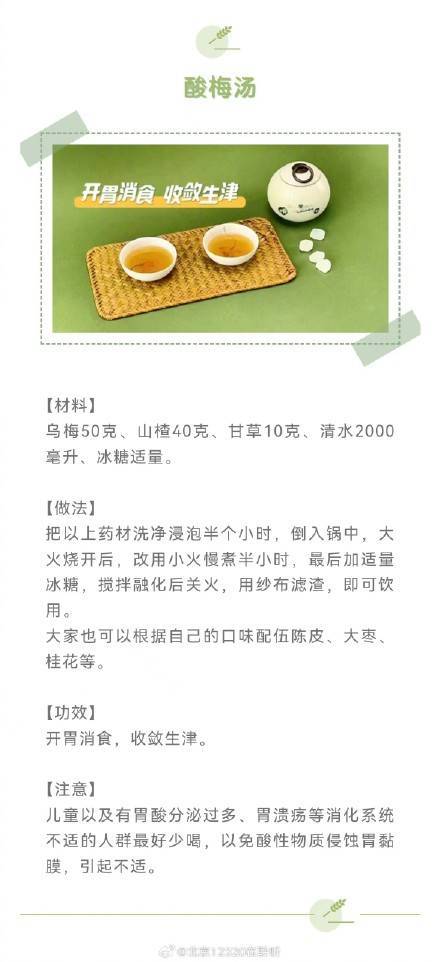 总在外面买酸梅汤,放假在家不如自己做