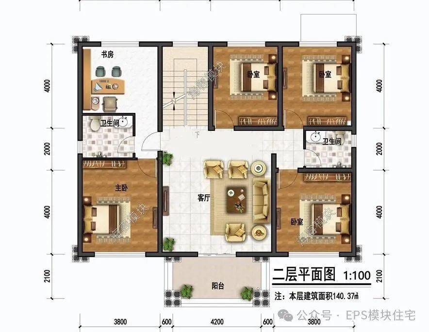 13米*10米,二层欧式别墅