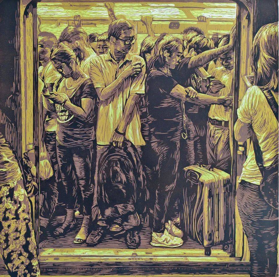 第十四届全国美术作品展览版画展区部分作品