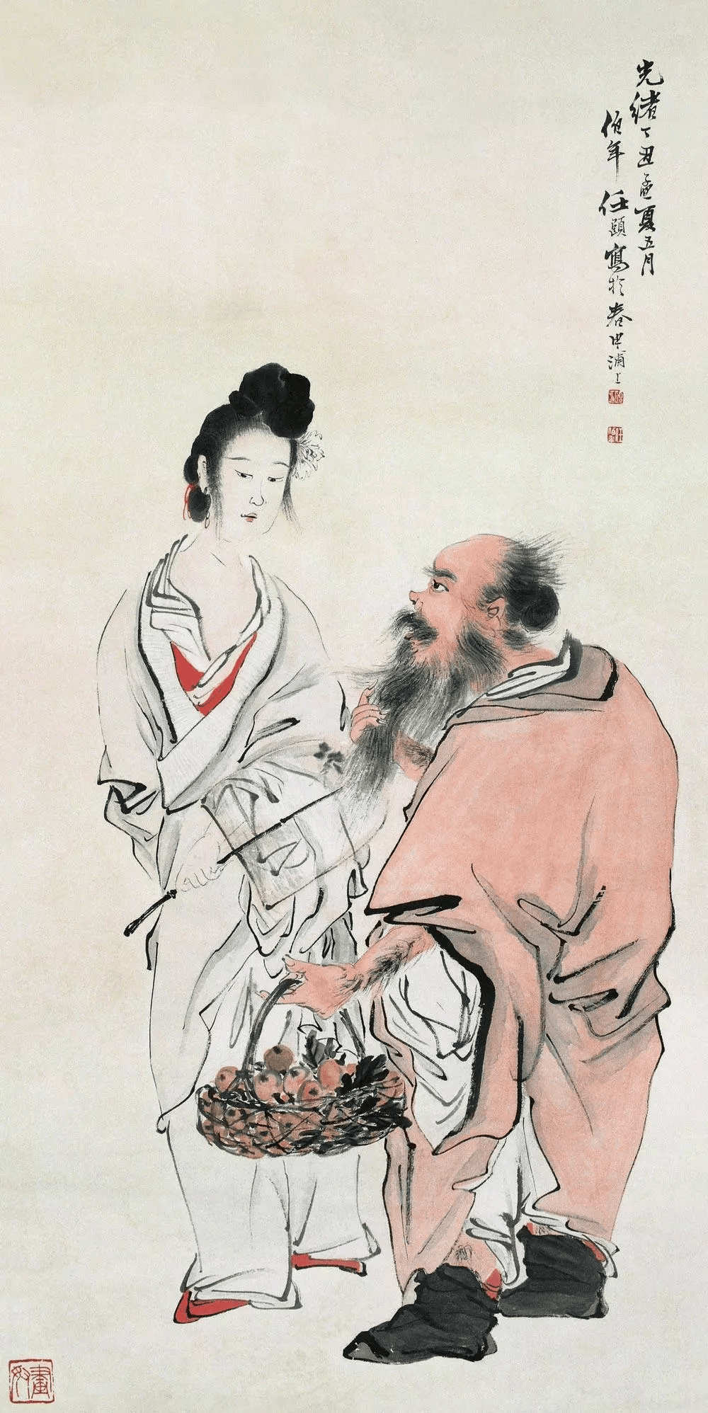 任伯年画人物:线条无人超越(附任伯年人物画高清合集)