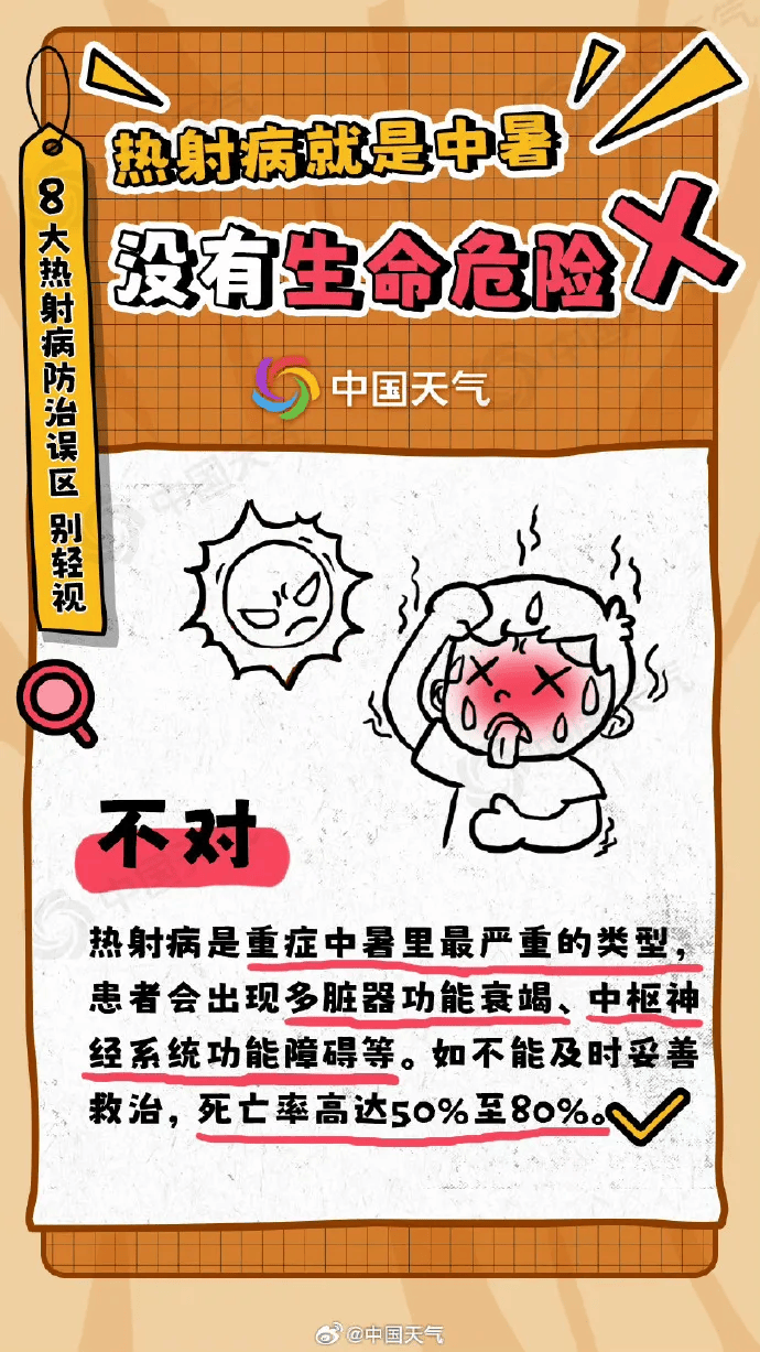 预警连发!最高气温40℃以上!小心热射病