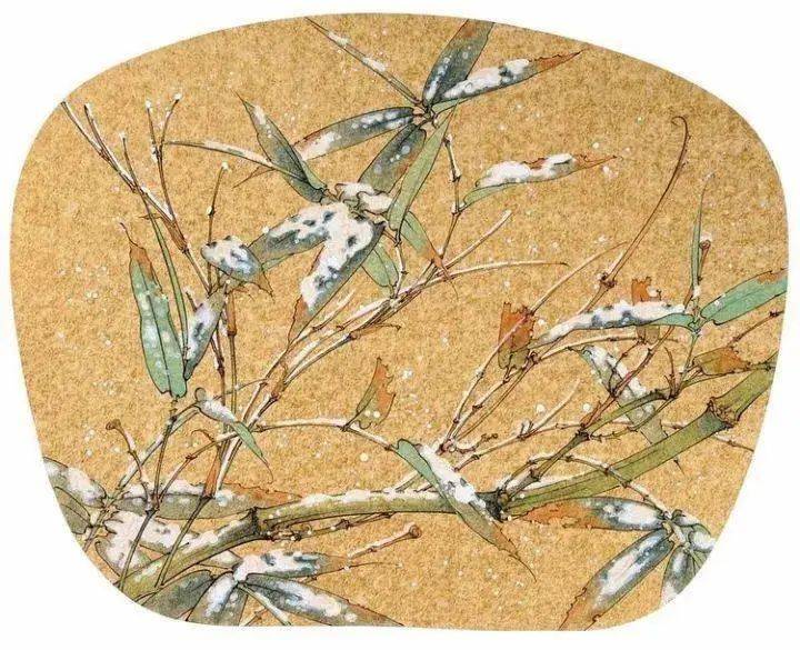 一组工笔扇面,美得有些犯规了!_国画_合作_教程