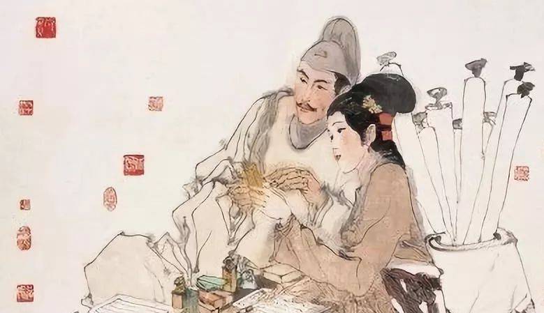 18岁的李清照与丈夫的婚后生活很甜蜜,因为赵明诚还是太学生,所以两人