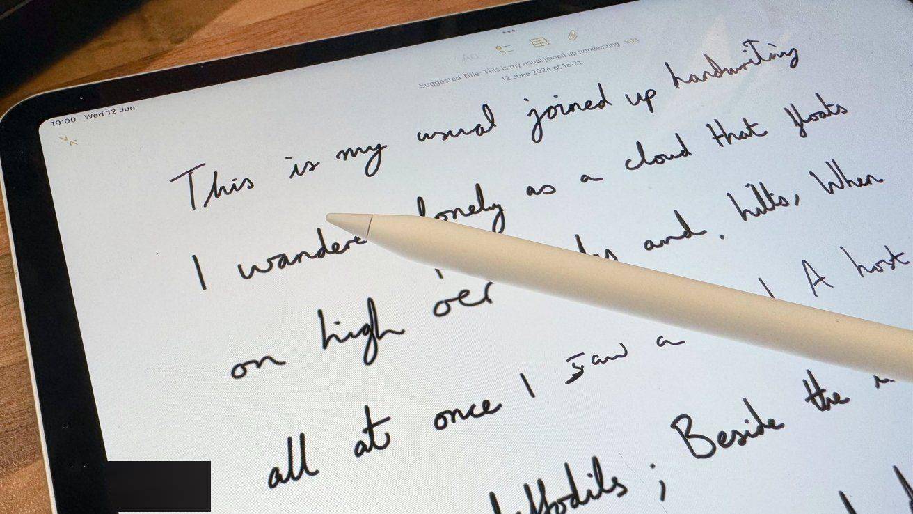 苹果iPadOS 18备忘录“智能手写体”初探 已支持手写输入