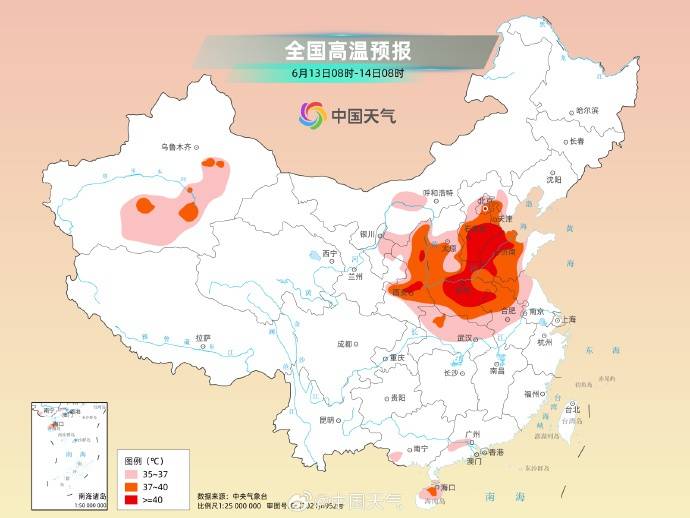 石家庄,西安,银川,济南,郑州,合肥等地都可能出现高温天气,其中石家庄