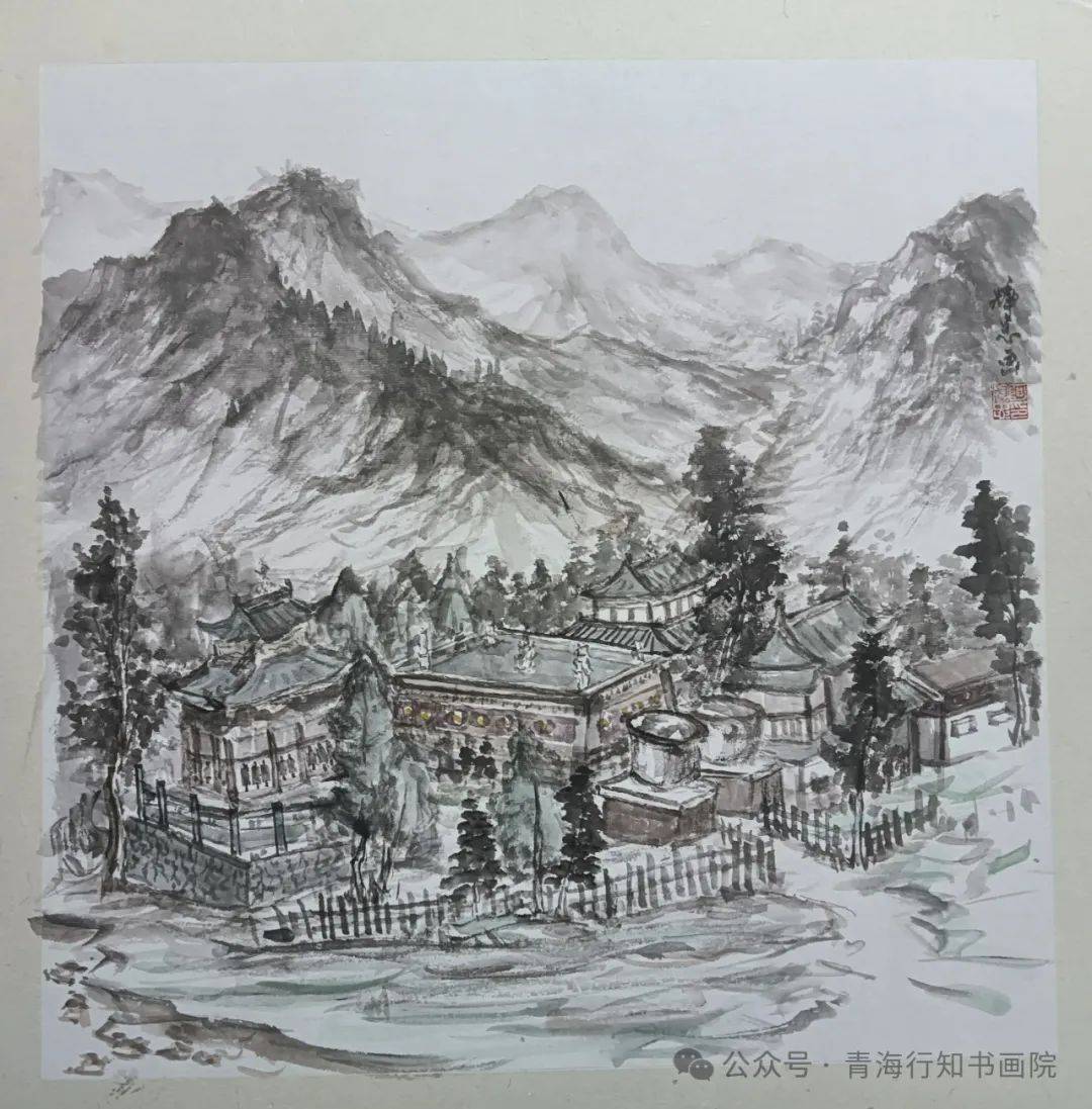 青海书画家走进乌兰写生采风作品集锦
