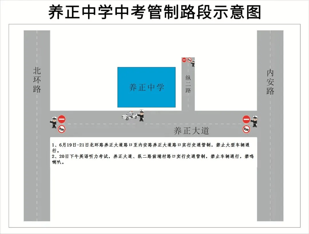 湖光路管制路段晋江一中,平山中学,实验中学,养正中学,安海中学,子江