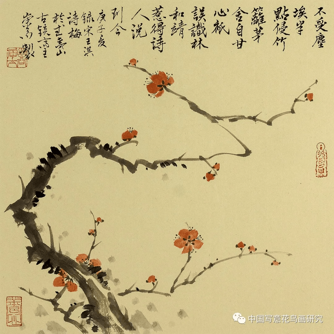 拟金冬心梅花册110幅