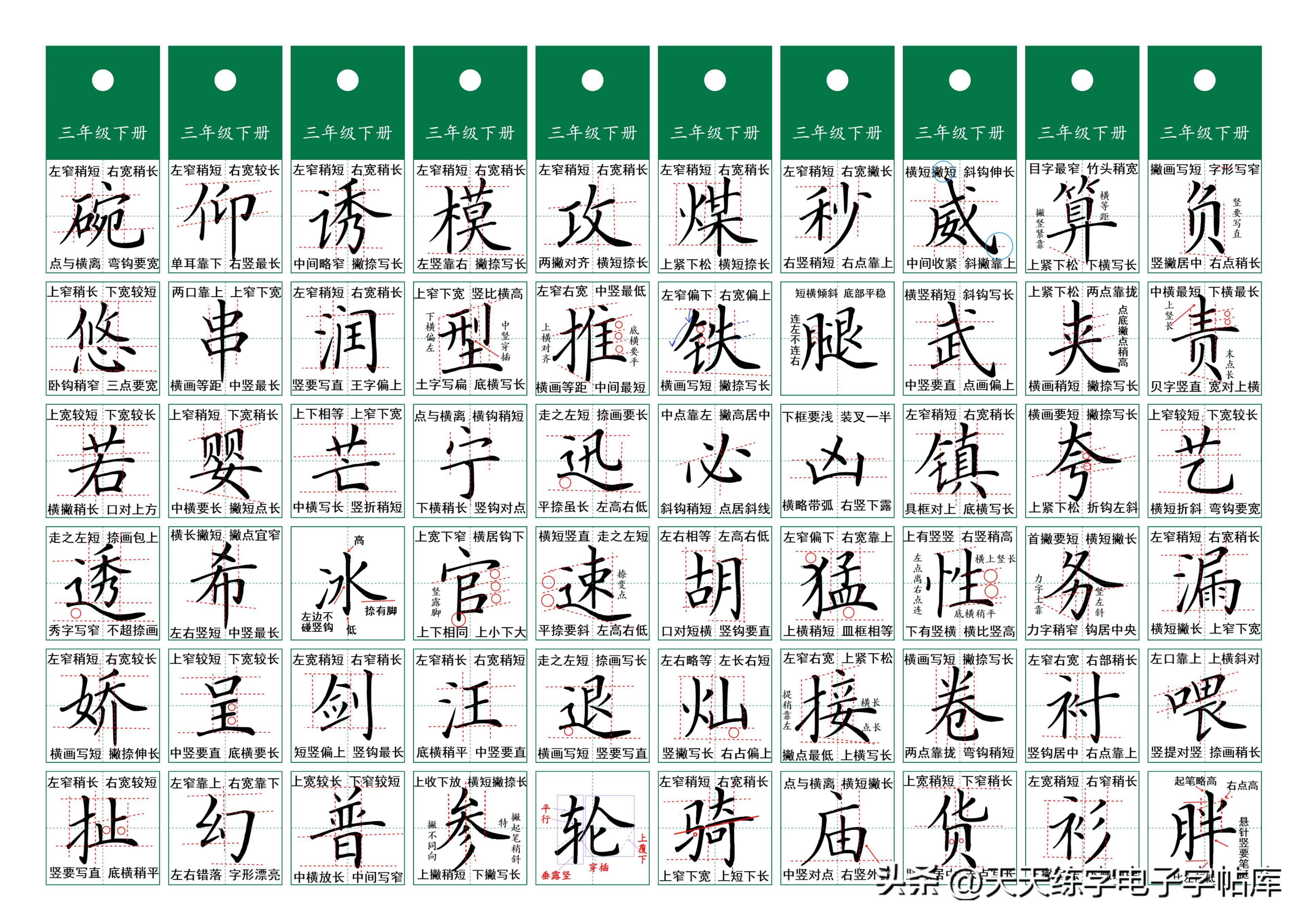 小学全部生字2500字