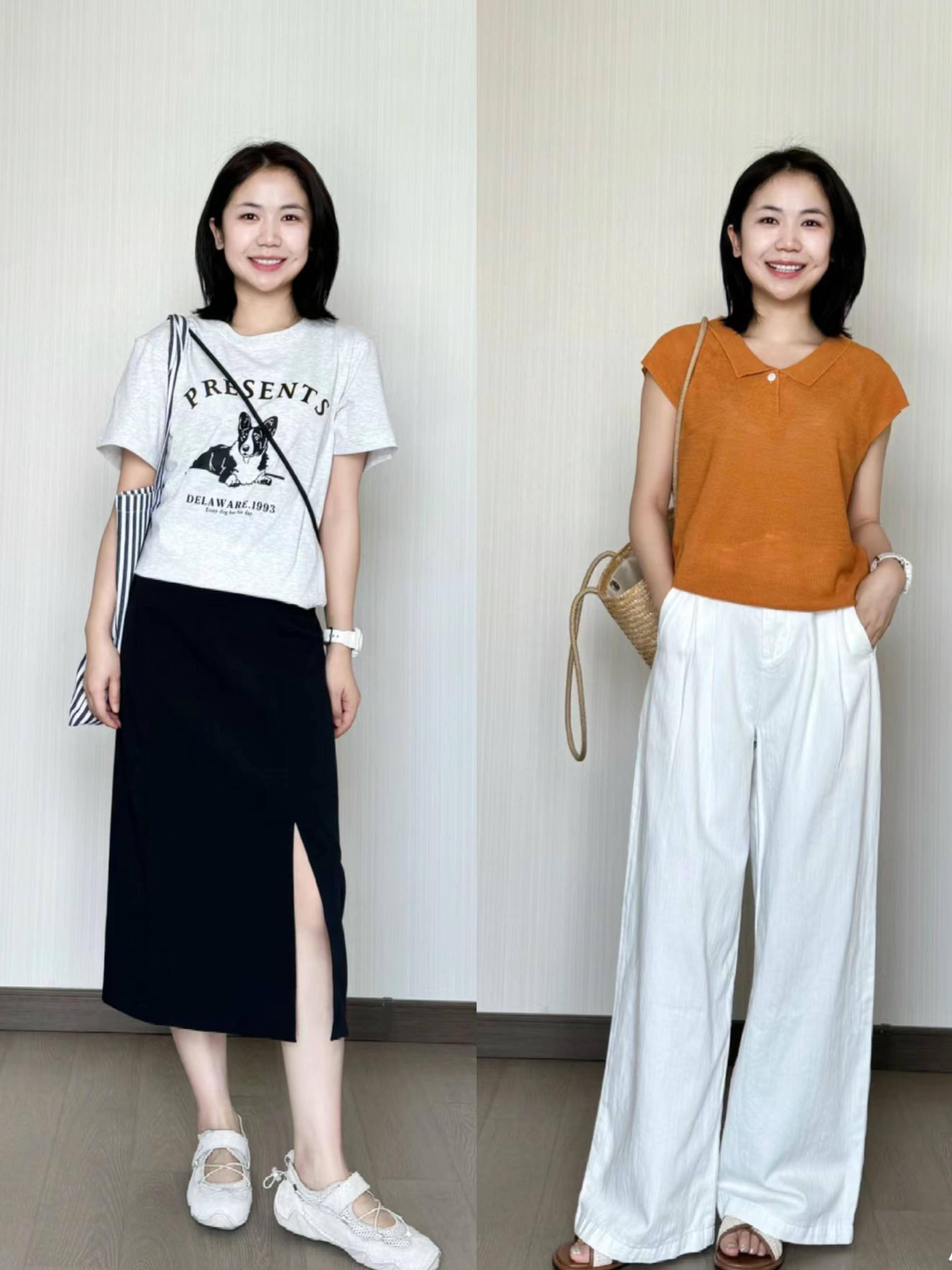 这位身高155的博主真会穿拒绝超短裤高跟鞋松弛大方又显高