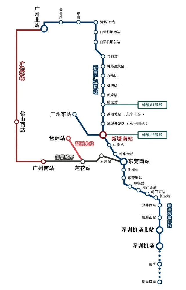 广州白云机场地铁线图片