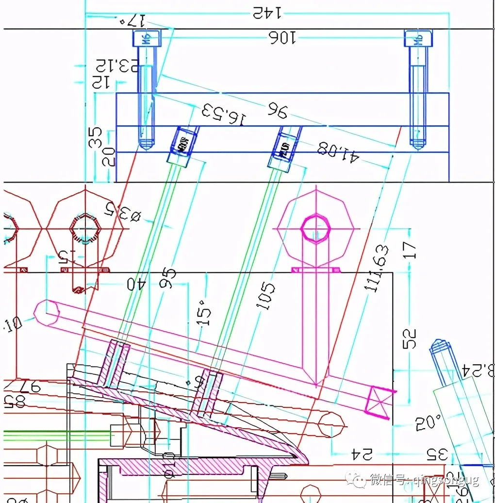 模具十四个滑块结构图片