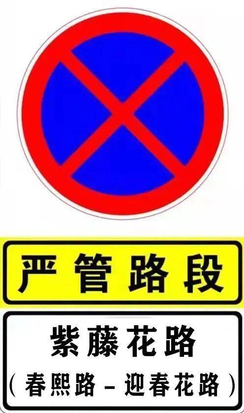 禁止停车和告知提示标志标牌严管路段汇总请各位驾驶员赶紧点击收藏哦