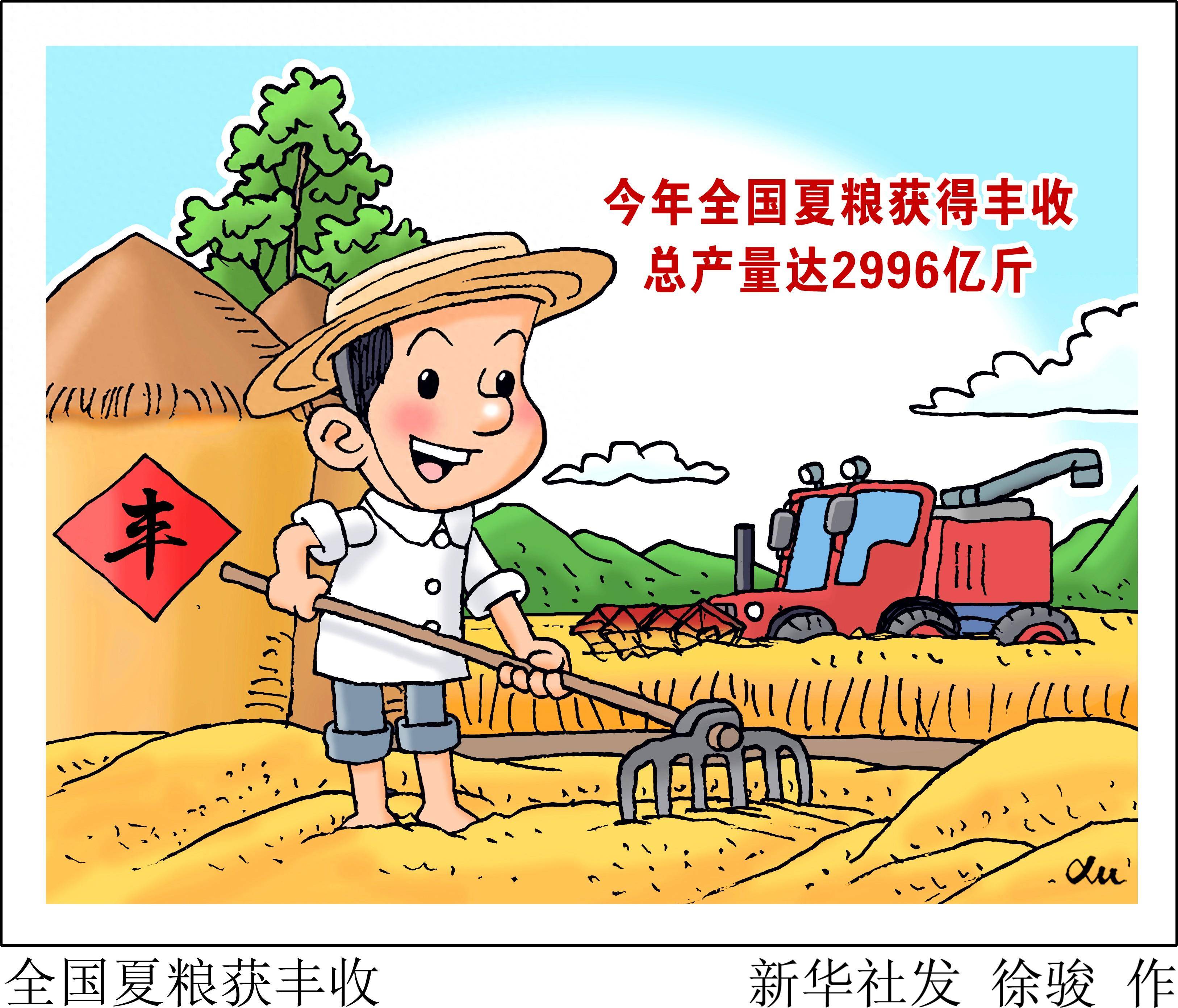 图表·漫画 全国夏粮获丰收