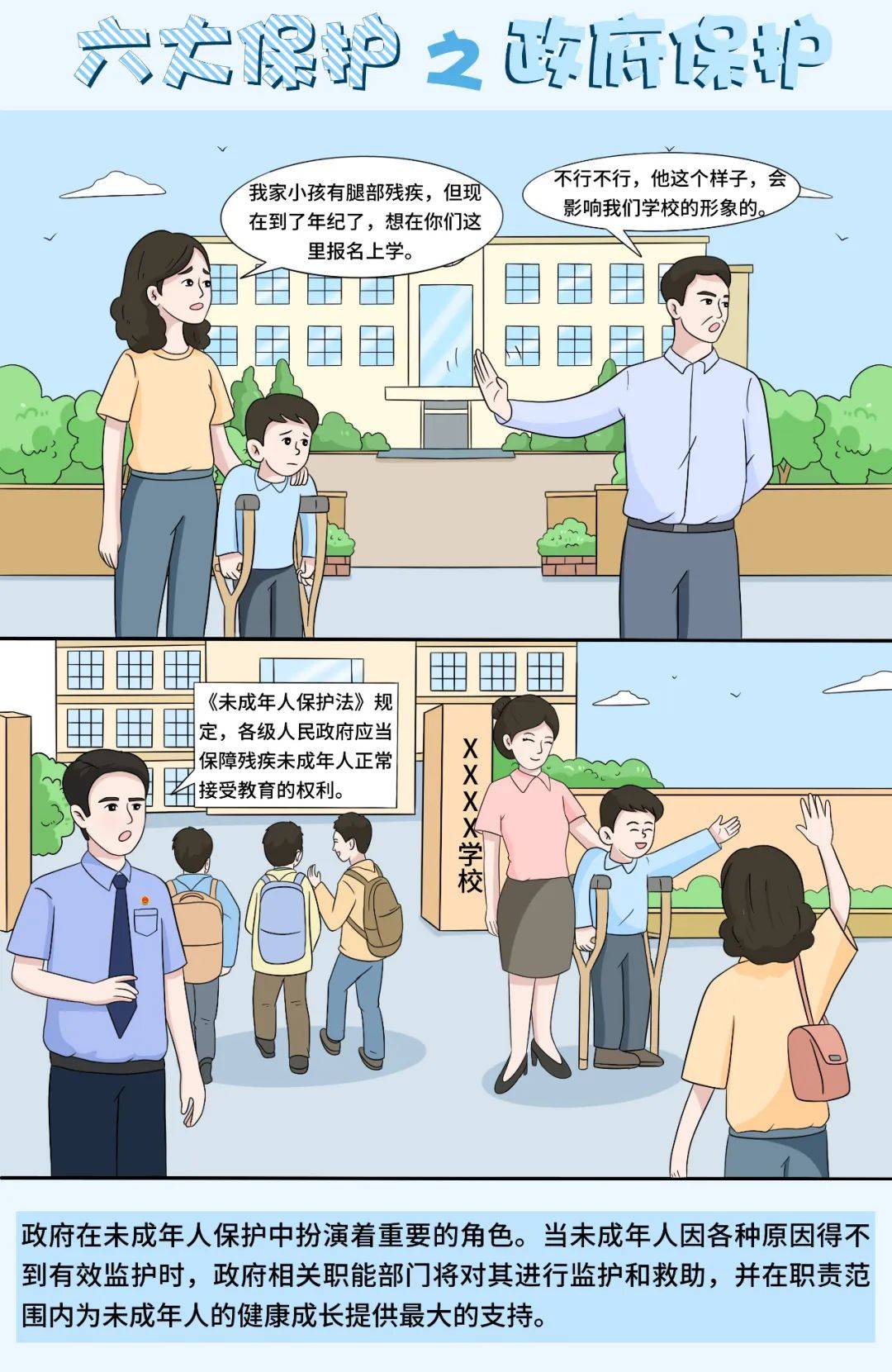 【普法宣传】未成年人"六大保护"是什么?六组漫画告诉您