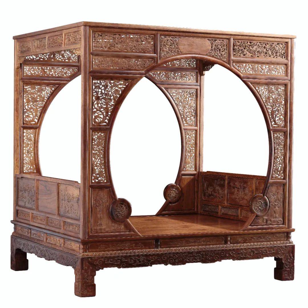 竹节官帽椅三件套(供图/陈俊辉)爱丽里古夷苏木风生水起圆餐台(供