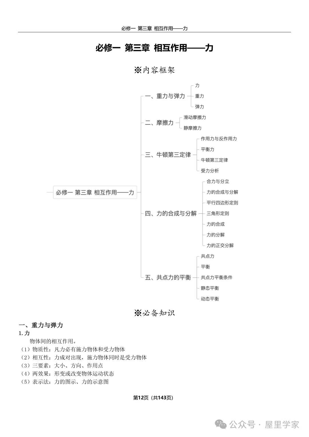 【物理知识】2025版高中物理知识总结(143页)