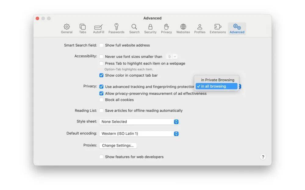 苹果Safari浏览器升级2.0版“无痕浏览”模式 增强对跨站跟踪和指纹识别的保护