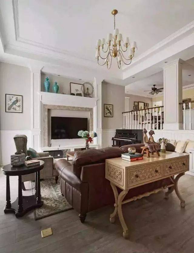 300平美式别墅,简美中带点复古,让人印象深刻!_空间_装修_休闲