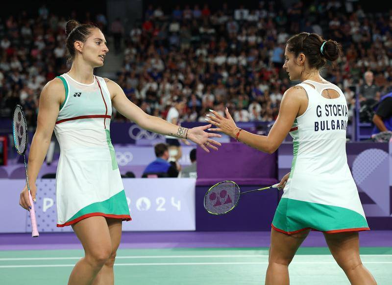 巴黎奥运会丨羽毛球——女双小组赛:刘圣书/谭宁战胜保加利亚组合