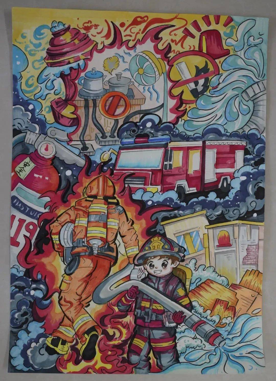 "我是小小消防员"第八届河北省儿童消防作文绘画大赛优秀获奖作品展播