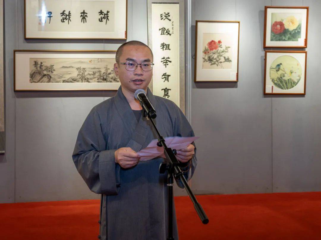 灵隐寺监院戒法法师,云林书院慧澄法师,杭州佛学院艺术院源心法师