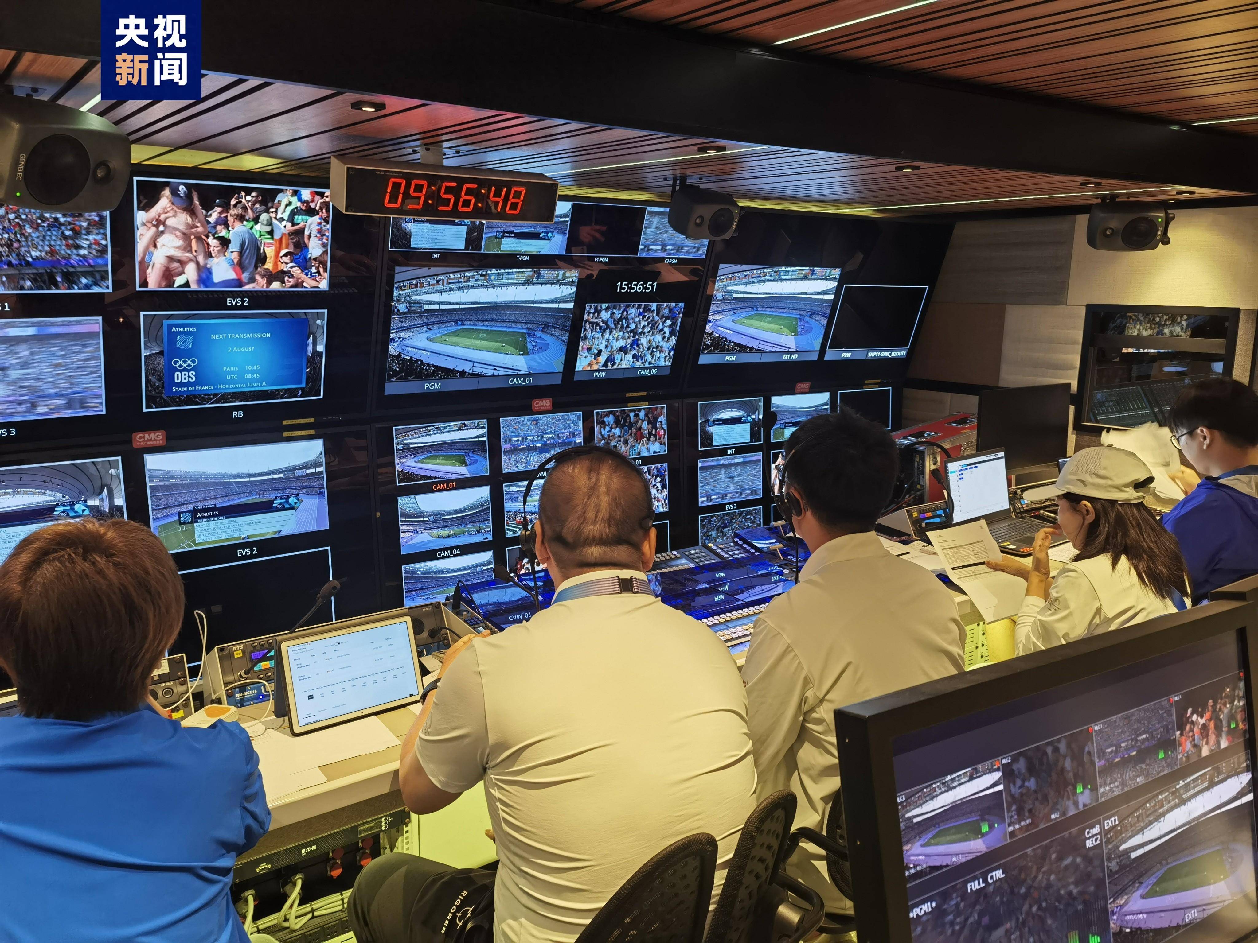 总台"中国红"8k信号绽放巴黎奥运会田径赛场