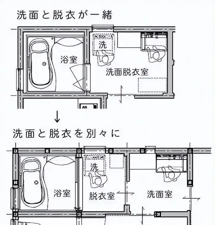 日式卫生间 三区分离图片