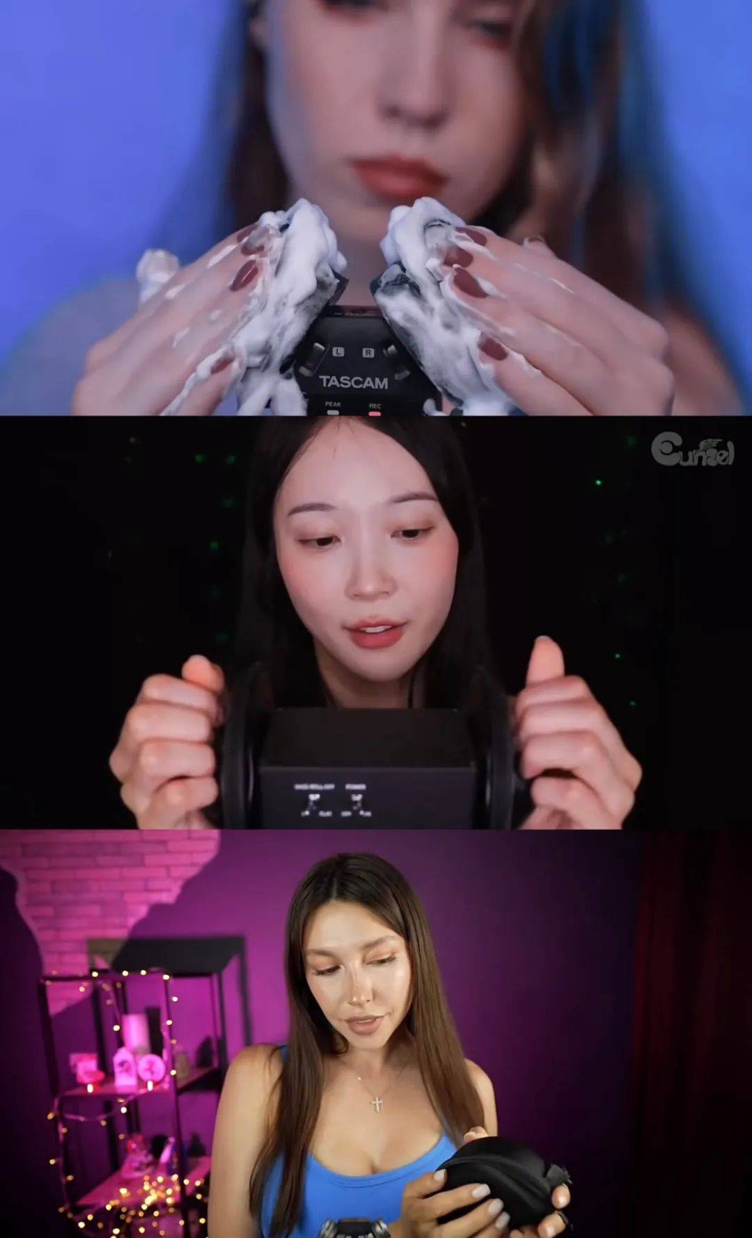 看到这些专门搞asmr的美女主播们我忍不住感叹还真是赏心悦目安抚