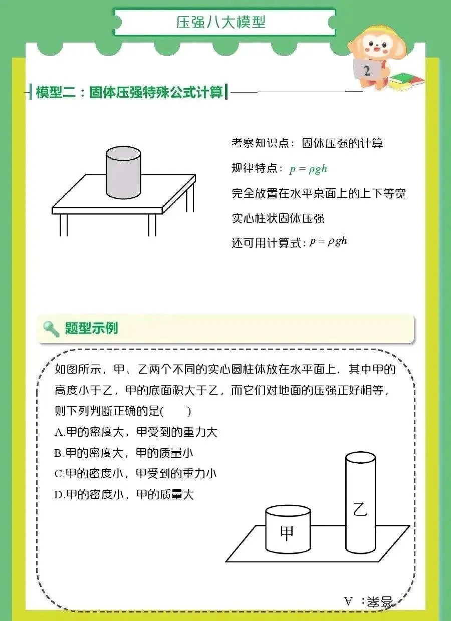 物理 | 初中物理力学常考56模型技巧详解!