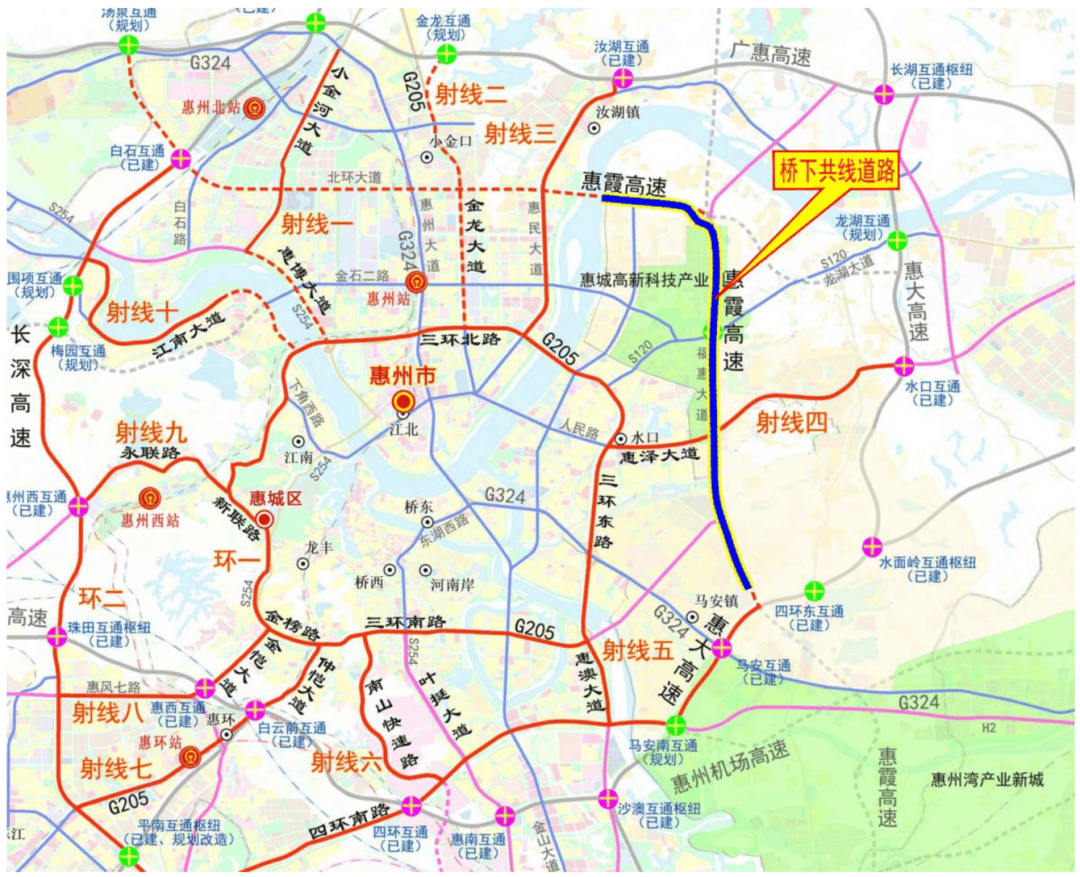 惠州1号公路红线图图片