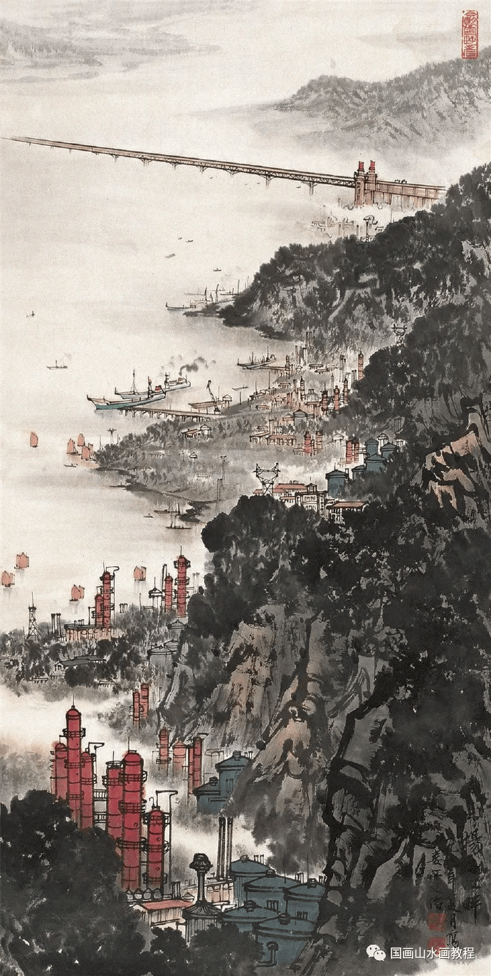 66幅国画大师宋文治的精品山水画作品赏析!