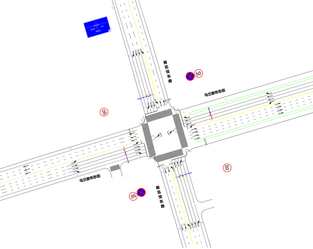 问题分析:路口交通标线老化磨损严重,不
