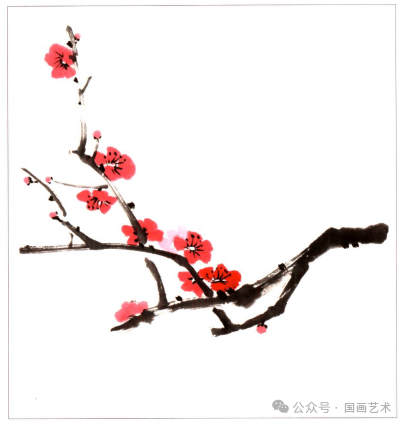 【国画教程】兰石图,兰竹图,兰梅图画法示范