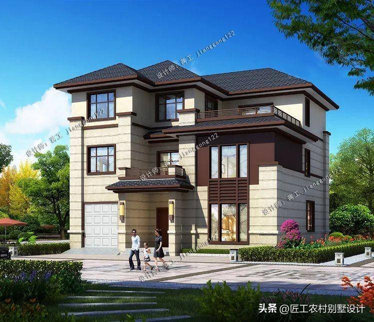 5款复式三层农村别墅,2024年热搜款,带堂屋让家更加接地气_户型_编号_