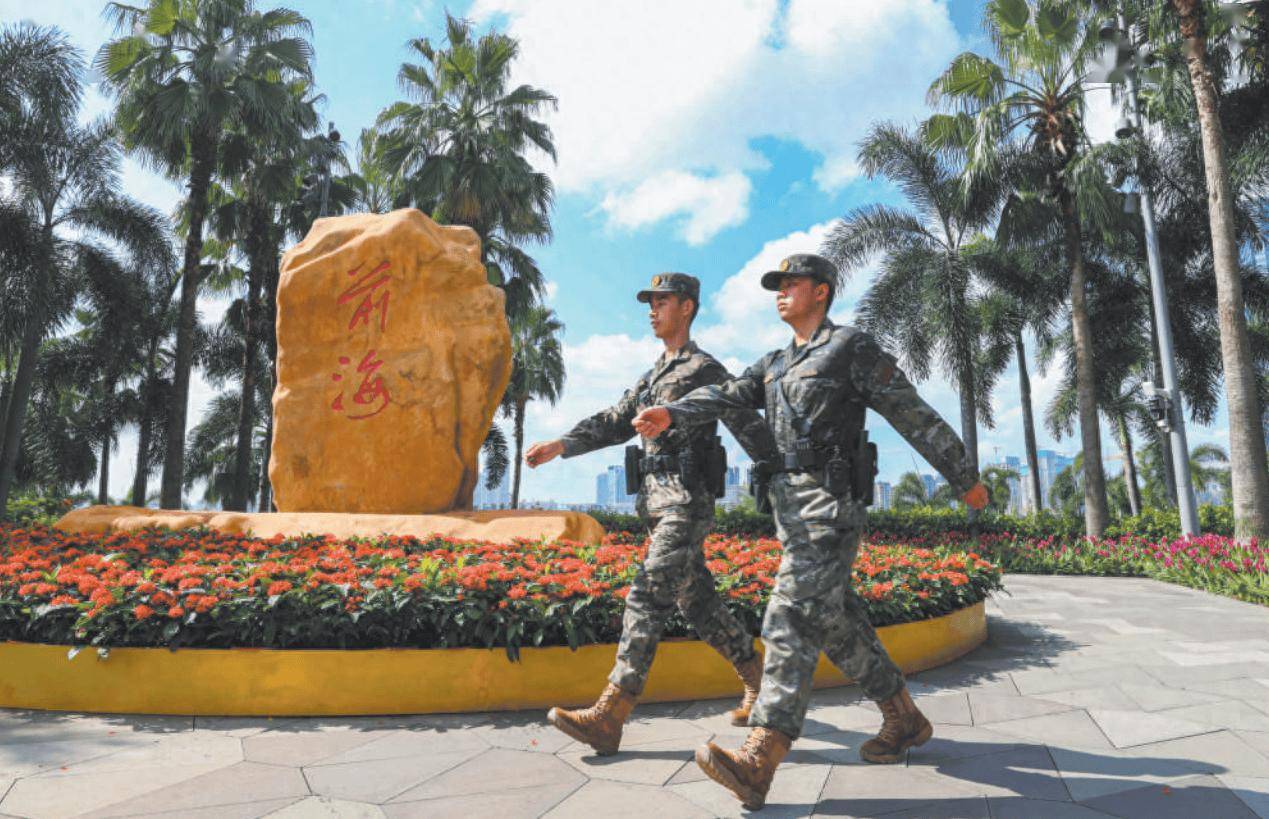 深圳湾武警图片