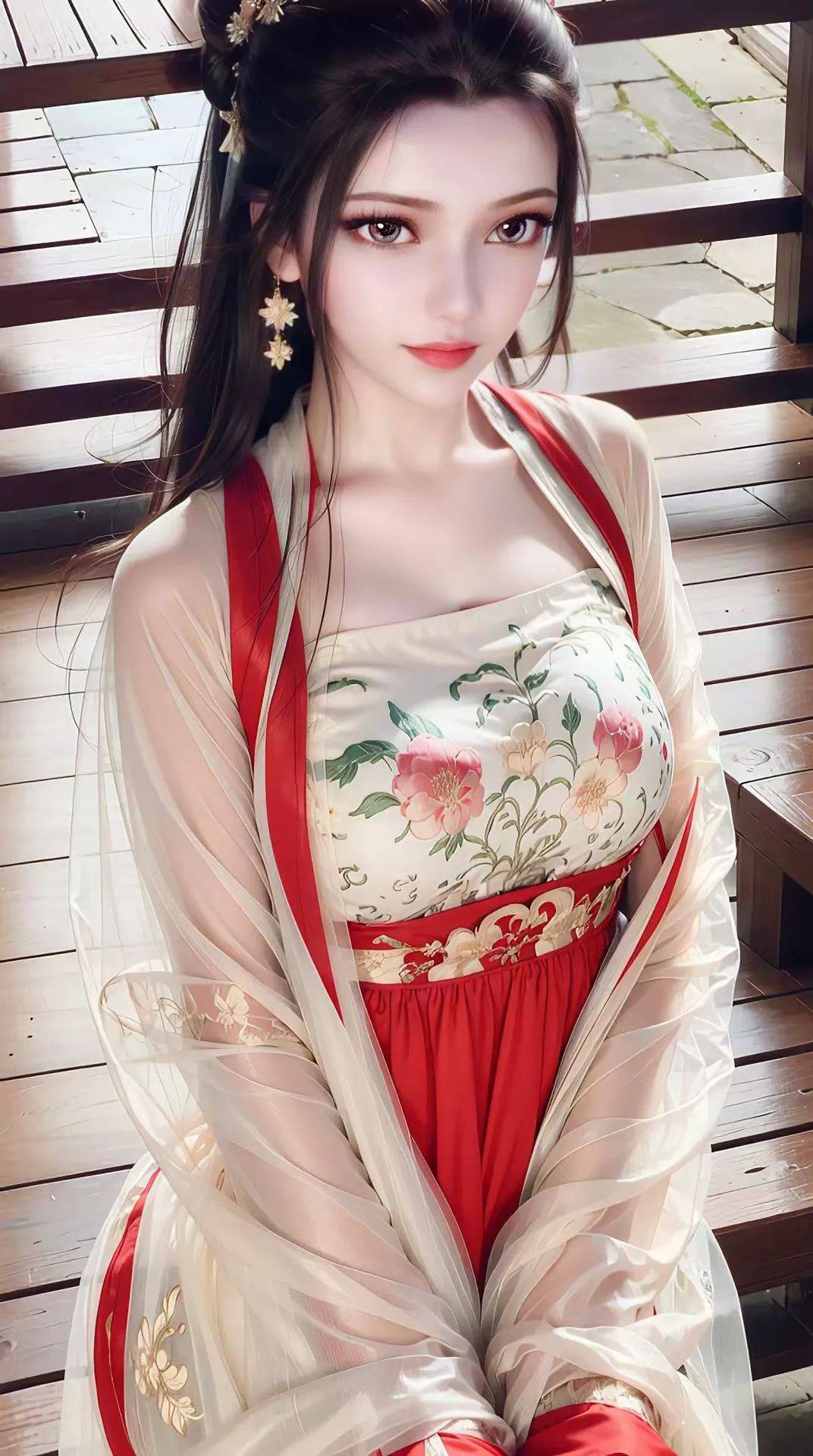 大胸妹子汉服图片