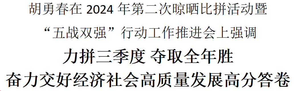 永康召开2024年第二次晾晒比拼活动暨“五战双强”行动工作推进会_胡勇春_项目_攻坚