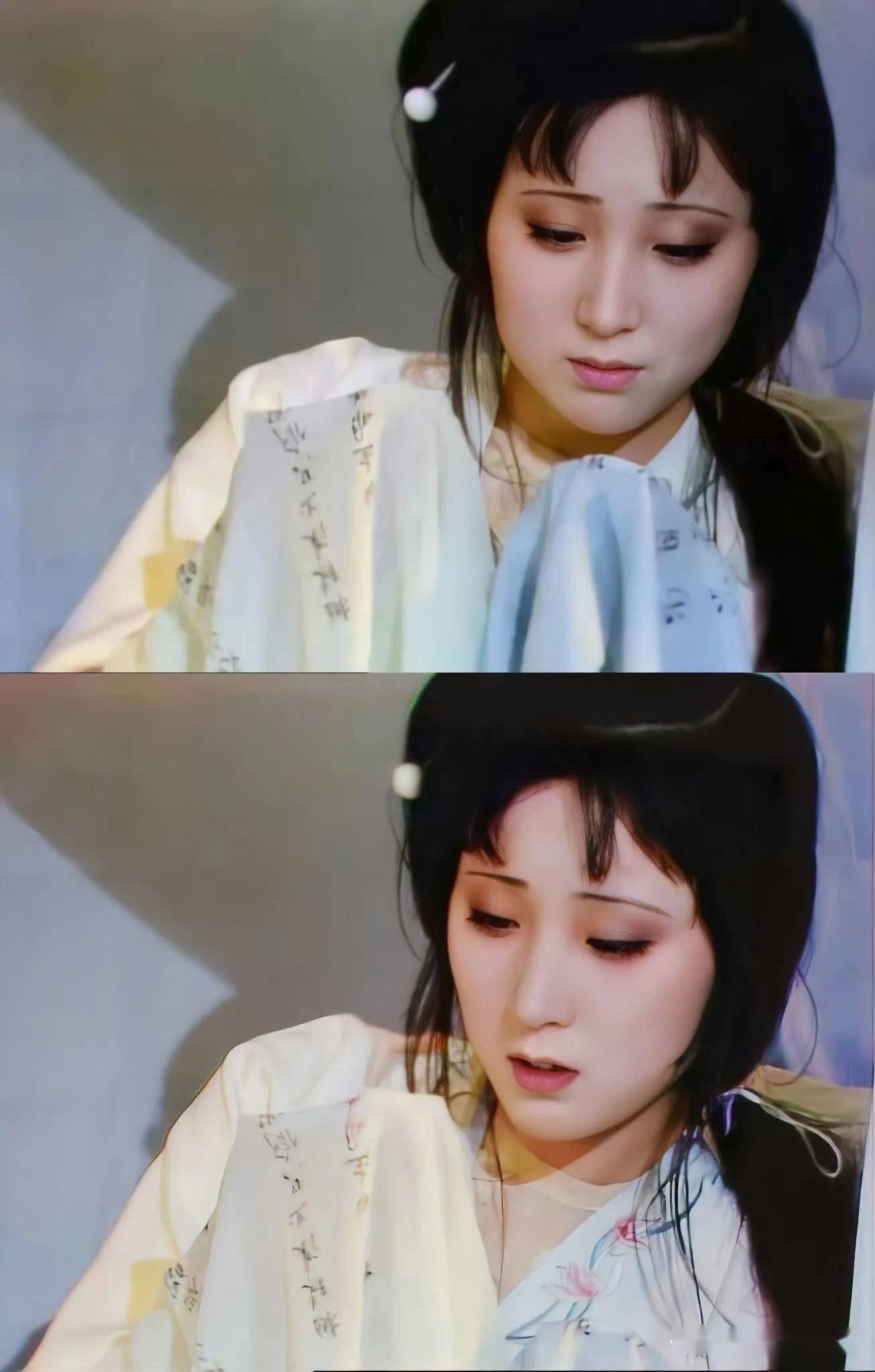 陈晓旭的颜值被严重低估了!1987年香港出街,一袭白衣,仙气飘飘