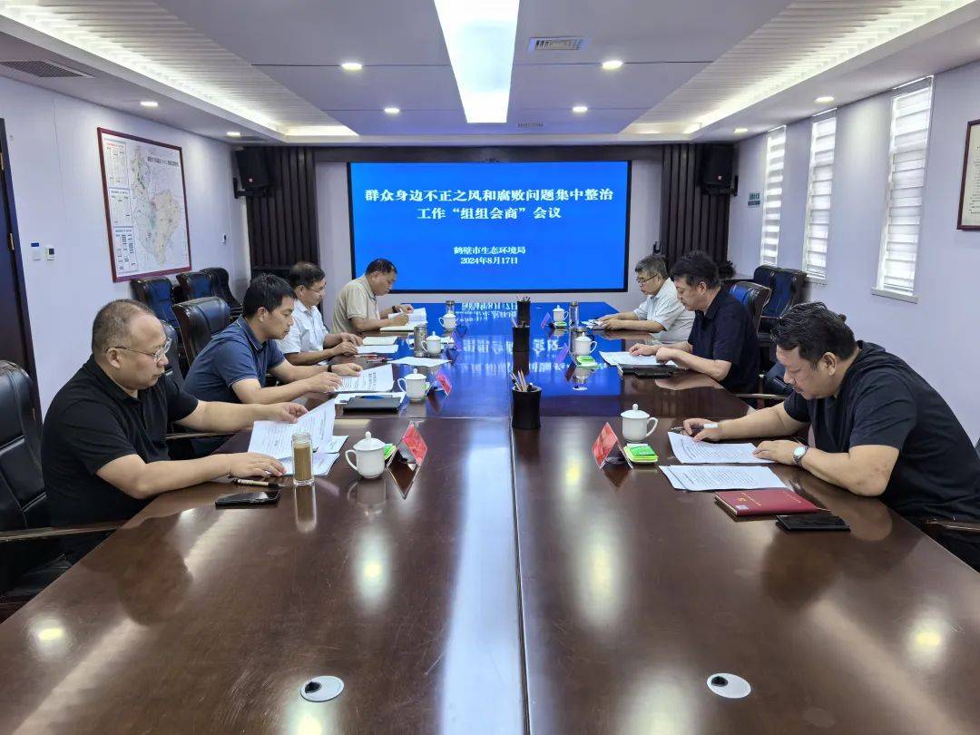 鹤壁市生态环境局召开群众身边不正之风和腐败问题集中整治工作"组组