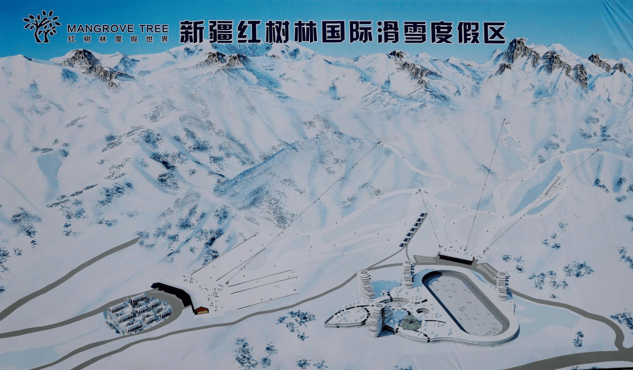 阿尔沟滑雪场进展图片