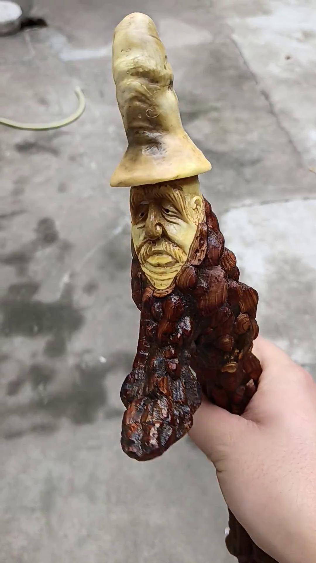 花椒木手杖乌琪木艺 文玩棍 拐杖