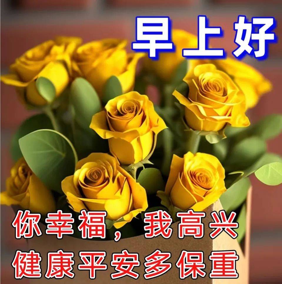 早上好图片表情 鲜花图片