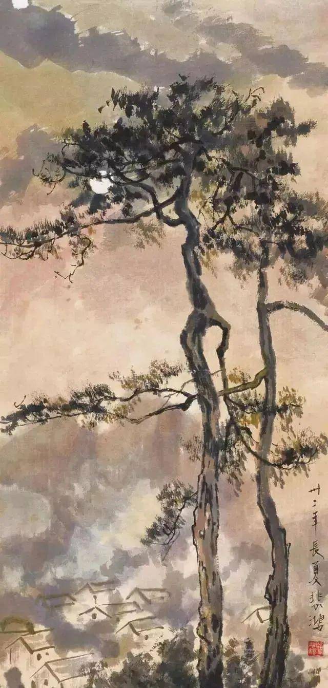 徐悲鸿的山水画,水墨淋漓,你一定没见过!