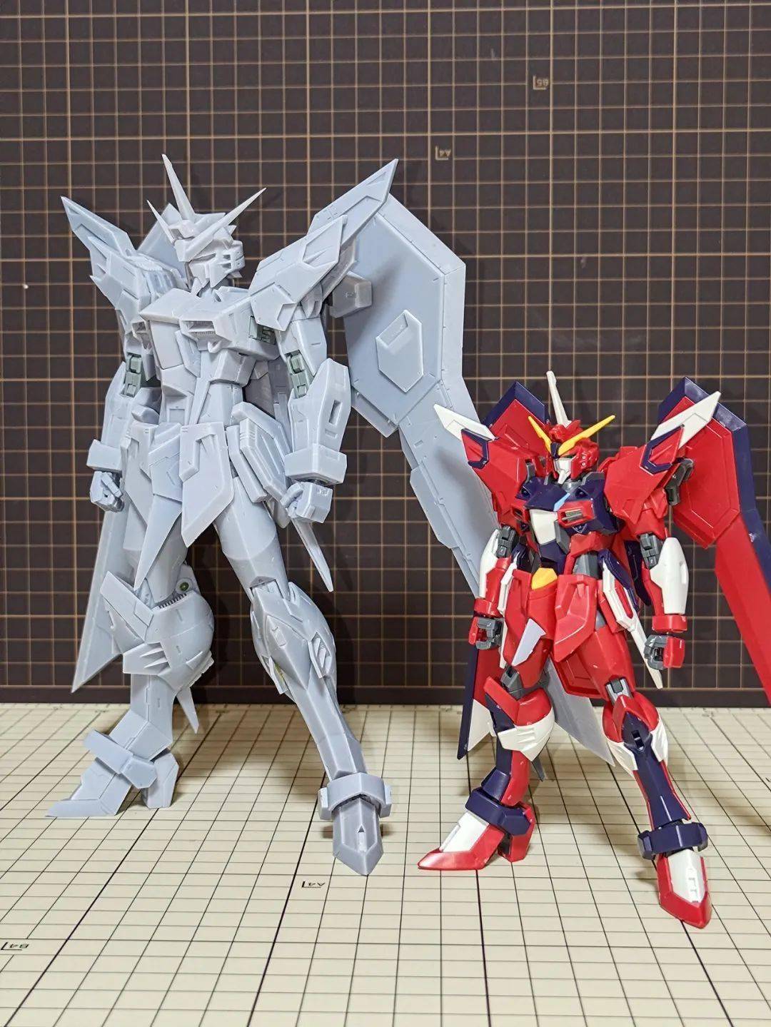 3d打印1/100不朽正义高达!自带一趴变身属性